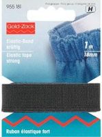 Prym 1m Elastic Band Gummiband kräftig 18 mm schwarz