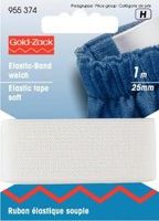 Elastic-Band weich 25 mm weiß