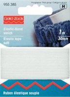 1140.jpg Prym 1m Elastic Band Gummiband weich 30 mm weiß