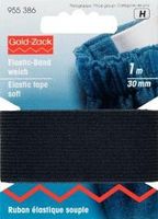Prym 1m Elastic Band Gummiband weich 30 mm schwarz