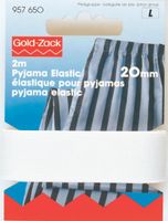 Prym 2m Pyjama Elastic Gummiband 20 mm weiß