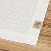Leinen-Tischset Platzset Erik 1-lagig 37x50cm weiß