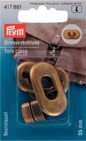 Drehverschluss für Taschen altmessing