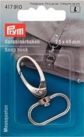 Karabinerhaken 25 mm silberfarbig