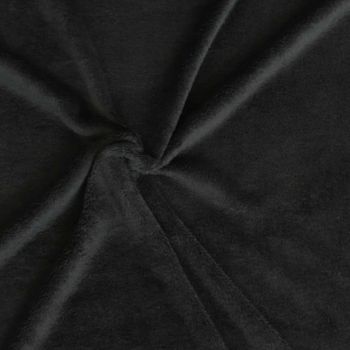 Wellness Fleece Doubleface einfarbig schwarz 1.45m Breite