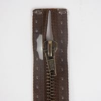 Reißverschluss M6 Typ 10 ut 20 cm am-fb Fla dunkelbr