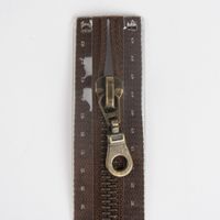 Reißverschluss M5 Typ 10 tb 45 cm am-fb Fla dunkelbr