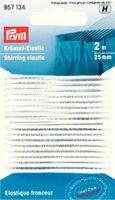 Prym Kräusel-Elastic 25 mm weiß