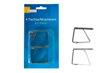 Tischtuchklammern 4 Stück Metall 5x4cm
