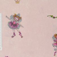 Rasch Deko Gardinenstoff Lillifee Ballerina rosa Glitzer