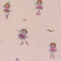 Rasch Deko Gardinenstoff Lillifee Ballerina rosa Glitzer