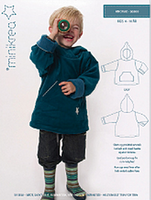 Minikrea Schnittmuster Kapuzenpullover Pulli ANORAK 4-10 Jahre