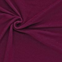 Polar Fleece Stoffe Fleecestoff brombeere weinrot