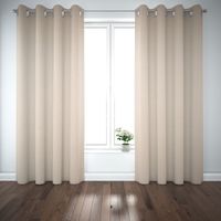 Dekostoff Halbpanama Leinenlook Meterware natur uni 1.40m