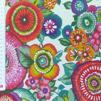 19361-Baumwollstoff-Stoff-Amparo-Blumen-weiss-1-60m-Br_2.jpg Dekostoff Baumwollstoff Amparo Blumen bunt auf weiß