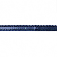 Band mit Pailletten dunkelblau Breite: 1cm