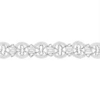 Band Glitzer silber Breite:2cm