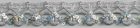 Band Glitzer silber Breite: 2,5cm