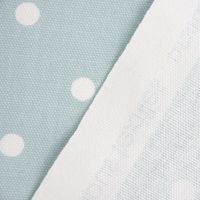 Gardinenstoff Dekostoff Full Stop Punkte hellblau weiß 140cm Breite