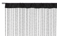 Fadenvorhang Fadengardine Charleston schwarz 90x250cm