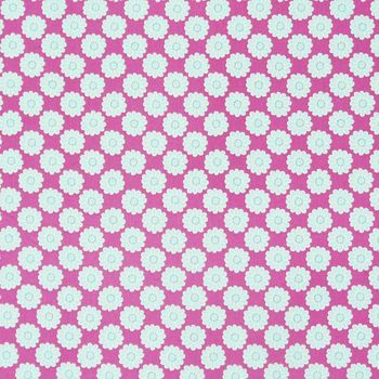 Clarke & Clarke Blumen Himbeere Baumwollstoff Dekostoff
