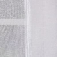 Raffrollo Rollo Schlaufen weiß transparent mit Streifen 140x140cm