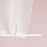 Schiebevorhang Flächenvorhang Eva uni weiß 245x60cm