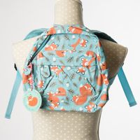Rucksack Kinder Fuchs blau 24x24cm