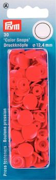 Prym Color Snaps Druckknöpfe Ø12.4mm hellrot
