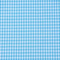 Baumwollstoff kariert weiß türkis 2mm