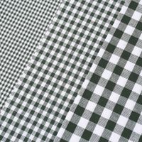 Baumwollstoff kariert weiß dunkelgrün 2mm 1.4m Breite