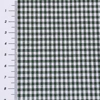 Baumwollstoff kariert weiß dunkelgrün 2mm 1.4m Breite