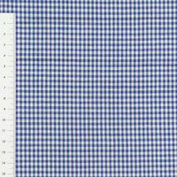 Baumwollstoff kariert weiß royalblau 2mm