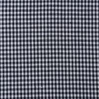 Baumwollstoff kariert weiß dunkelblau 2mm