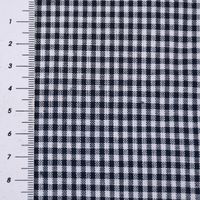 Baumwollstoff kariert weiß dunkelblau 2mm