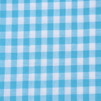 Baumwollstoff kariert weiß türkis 5mm