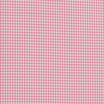 Baumwollstoff kariert weiß rosa 5mm