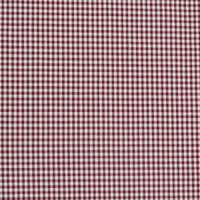 Baumwollstoff kariert weiß dunkelrot 5mm 1.4m Breite