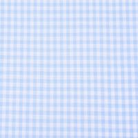 Baumwollstoff kariert weiß hellblau 5mm
