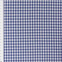 Baumwollstoff kariert weiß royalblau 5mm