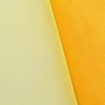 Kreativstoff Tüll Polyester gelb 1,4m Breite