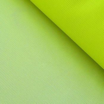 Kreativstoff Tüll Polyester neon gelb 1.4m Breite