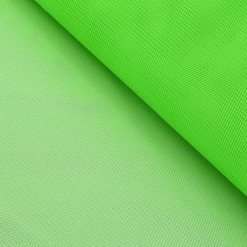 Kreativstoff Tüll Polyester neon grün 1.4m Breite