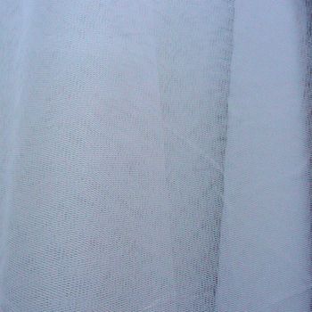 Kreativstoff Tüll Polyester weiß 1.4m Breite