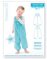 Minikrea Schnittmuster Retro Overalls 0.5-3 Jahre