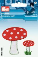 Prym Applikation Pilz Pfiffer 2 Stück 5x6 und 2.5x3cm