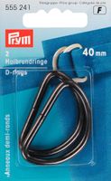 Prym Halbrundringe D-Ringe 40mm altsilber