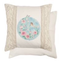 24631-Clayre-und-Eef-Kissenhuelle-Strick-Filz-Kissen-Ros.jpg Clayre & Eef Kissenhülle Strick Filz Rose Schmetterling 45x45cm