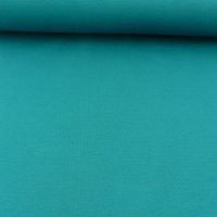 Strickschlauch Bündchenstoff fein petrol 37cm Breite