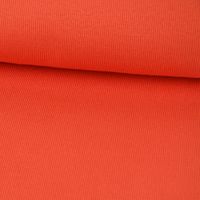 Strickschlauch Bündchenstoff grob orange 27cm Breite